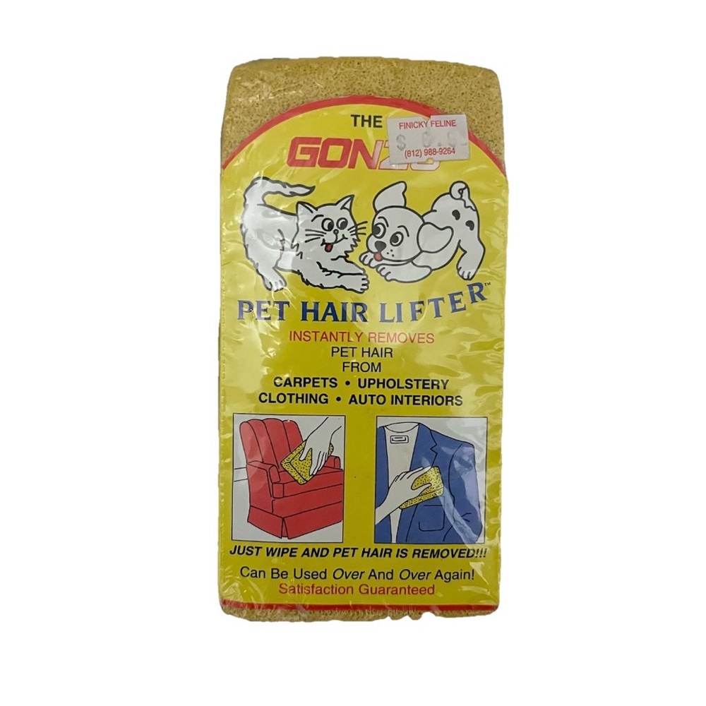Gonzo Pet Hair Lifter Sponge NOS NIP Removes Hair From Carpet & Clothing